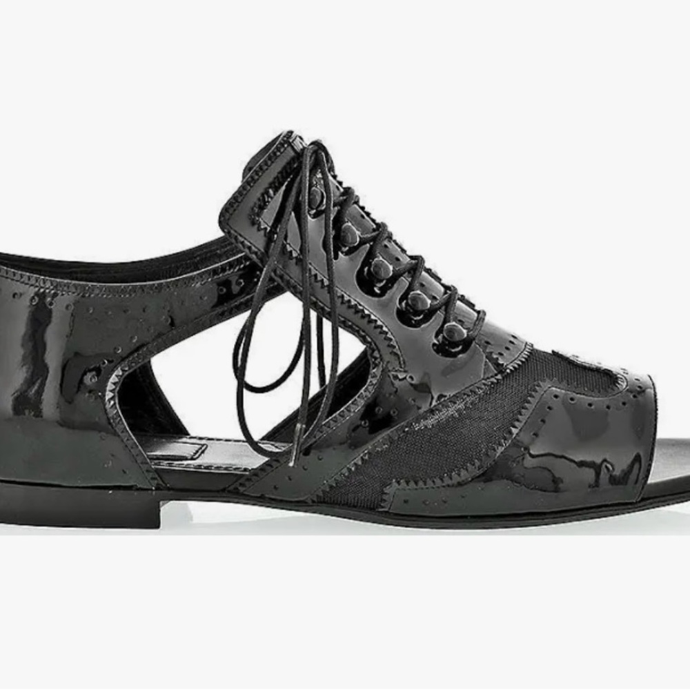Givenchy Black Patent Sandal